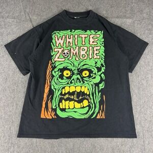 Vintage White Zombie Big Face La‎ Sexorcisto Shirt Mens L Tour Tee Single Stitch